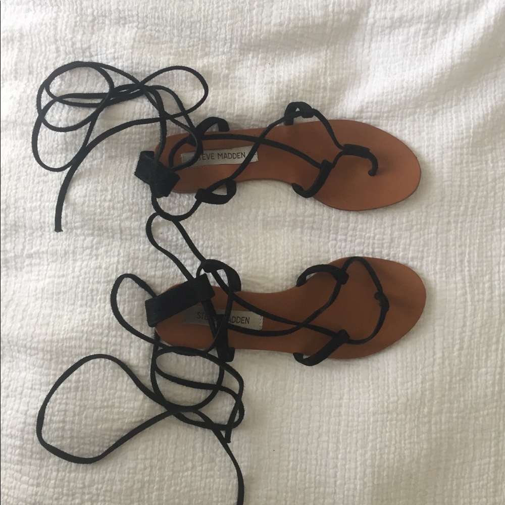 Steve Madden Gladiator Lace Up Sandals Size 7 1/2